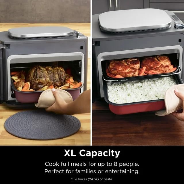 Miniatura 4 de Ninja Combi SFP700 Multicocina, horno y freidora de aire, funciones 10 en 1, comidas de 15 minutos, apagado automático, temporizador integrado y