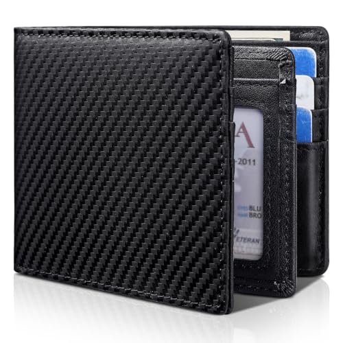 Image of Artpaxy Mens Wallet Bifold Genuine Leather RFID Blocking Wallet for Men with 1 ID Window 13 Card Holders 2 cash pockets 1 Gift Box