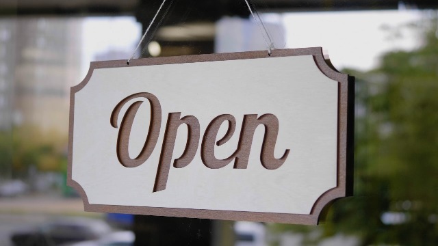 Amazon.com: Double-Sided Wooden Open Sign for Business - 12 х 6