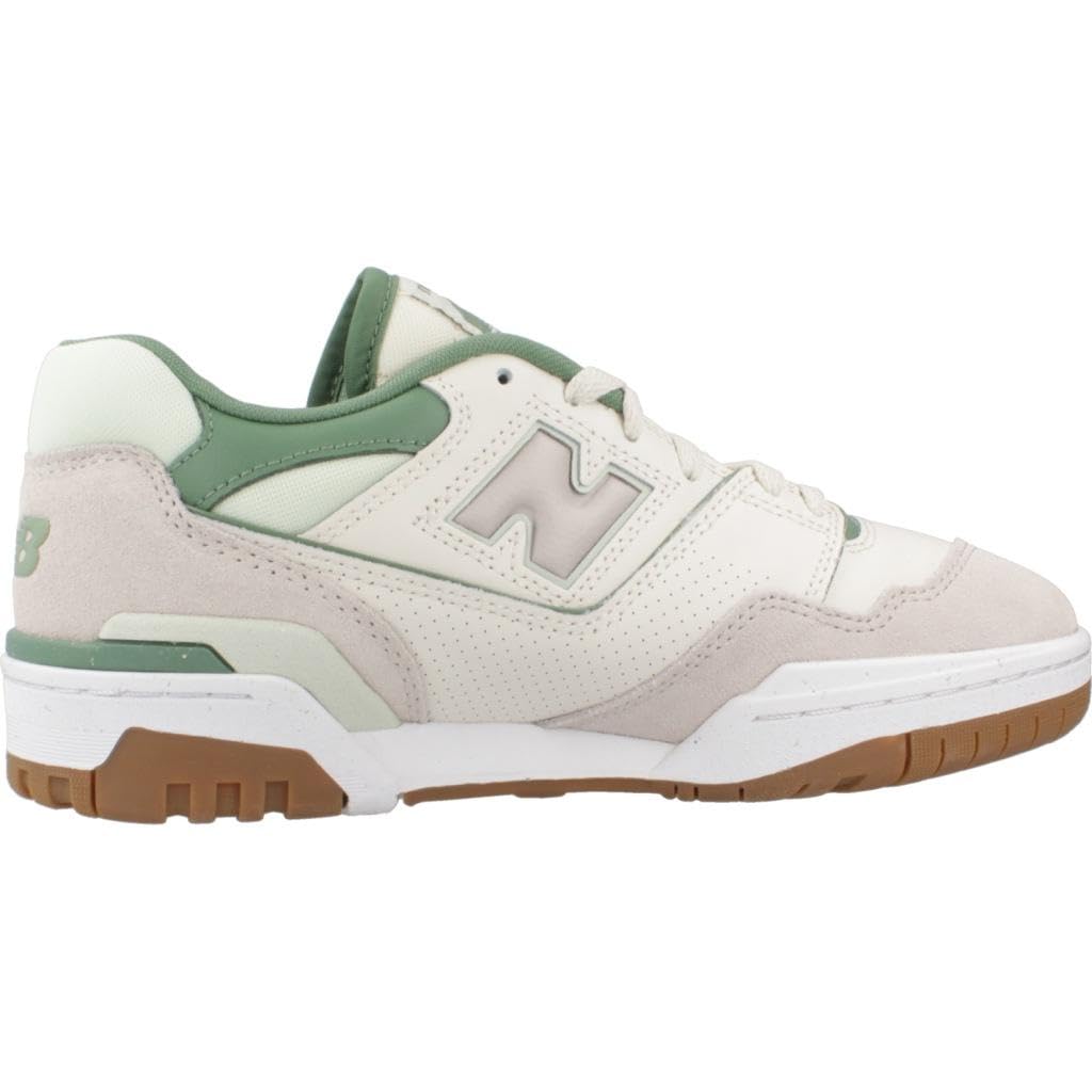 New Balance Women's 550 Sneakers: 6.5 Linen/Natural Mint/Mallard Green