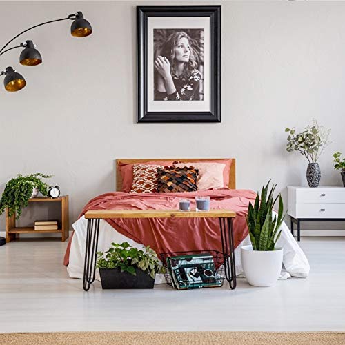 Intergreat Steel 22" Hairpin Table Legs (Set Of 4), Heavy Duty Raw Steel 3 Rods Hairpin Metal Legs Suitable For Coffee Table, End Table Workstation #TOP5