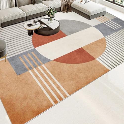 Tapis géométrique facile à nettoyer pour salon et cuisine - 2