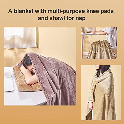 MISNODE Heated Blanket, Electric Throw Soft Fleece Electric Blanket, Machine Washable Soft and Comfortable Fast Heating Warm Blanket Throw, Brown