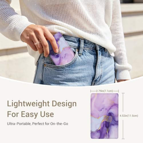 Image of CoBak Magnetic Case for XTEINK X4, Ultra-Lightweight Protective Cover for Xteink X4 E-Reader, Secure Magnetic Attachment(Amethyst Veins)