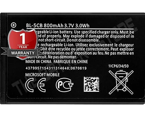 Image of Original (BL-5CB) Battery for Nokia 105 (BL-5CB) Battery with 1 Year Warranty**** (P189)
