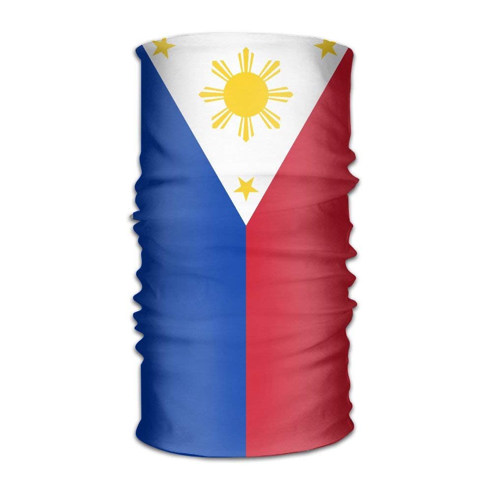 Vidmkeo ZQQZ Filipino Flag Multifunctional Magic Headwear 12-in-1 Men&Women Tube Scarf Facemask Headbands Neck Gaiter Bandana Balaclava Helmet for Outdoor Running Yoga Work Out Unisex7