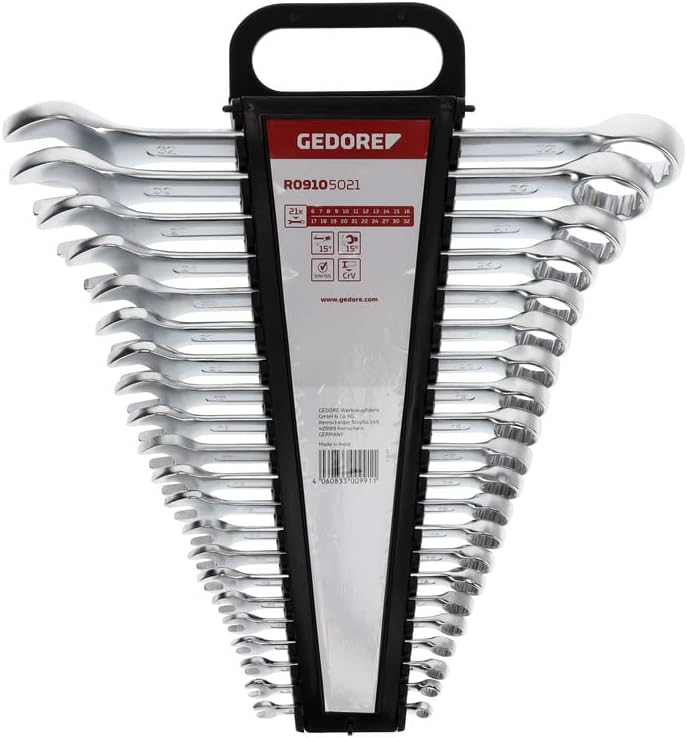 GEDORE RED Combination Spanner Set size6-32mm 21pcs