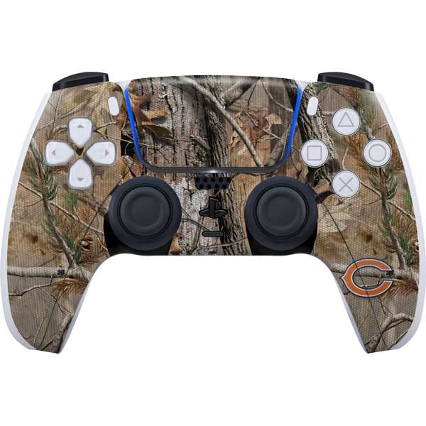 Skinit Gaming Decal Skin Compatible with PS5 and Compatible with PS5 Digital Edition DualSense Controller - Officially Licensed NFL Chicago Bears Realtree AP Camo Design