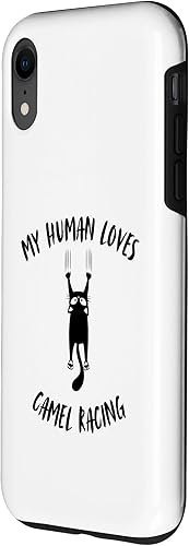 Miniatura 2 de My Human Loves Camel Racing - Cat Parent Hobby Lover Case for iPhone XR