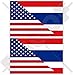 Stati Uniti d'America e Thailandia Siam, bandiera siamese americano-thailandese 10,2 cm (100mm) adesivi in vinile adesivi 2