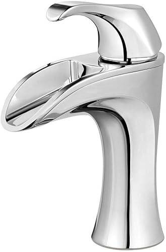 Miniatura 2 de Pfister LF-042-BRCC Brea - Grifo de baño con cascada de una sola manija de 4 pulgadas en cromo pulido