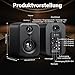 AIYIMA S400 3" Aktive Bluetooth Lautsprecher Boxen, 80W HiFi Stereo Regallautsprecher, Bluetooth 5.3, Optisch, USB, RCA, Sub-Out, 2.1 Aktive Lautsprecher für PC, TV & Heimkino - Schwarz