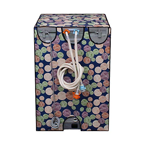 Image of DREAM KING Waterproof & Dust-Proof Top Loading Fully Automatic Washing Machine Cover Suitable for 6 kg, 6.2 kg, 6.5 kg (58 x 89 x 58 cms)
