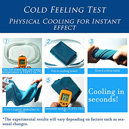Cooling Towel – Instant Cooling For Running Workout Sweat Gym Sports Beach Yoga Golf Tennis Camping, Bandana Scarf Headband Wristband, Chill Super Soft And Breathable With Jars Container (2 Pack) #TOP3