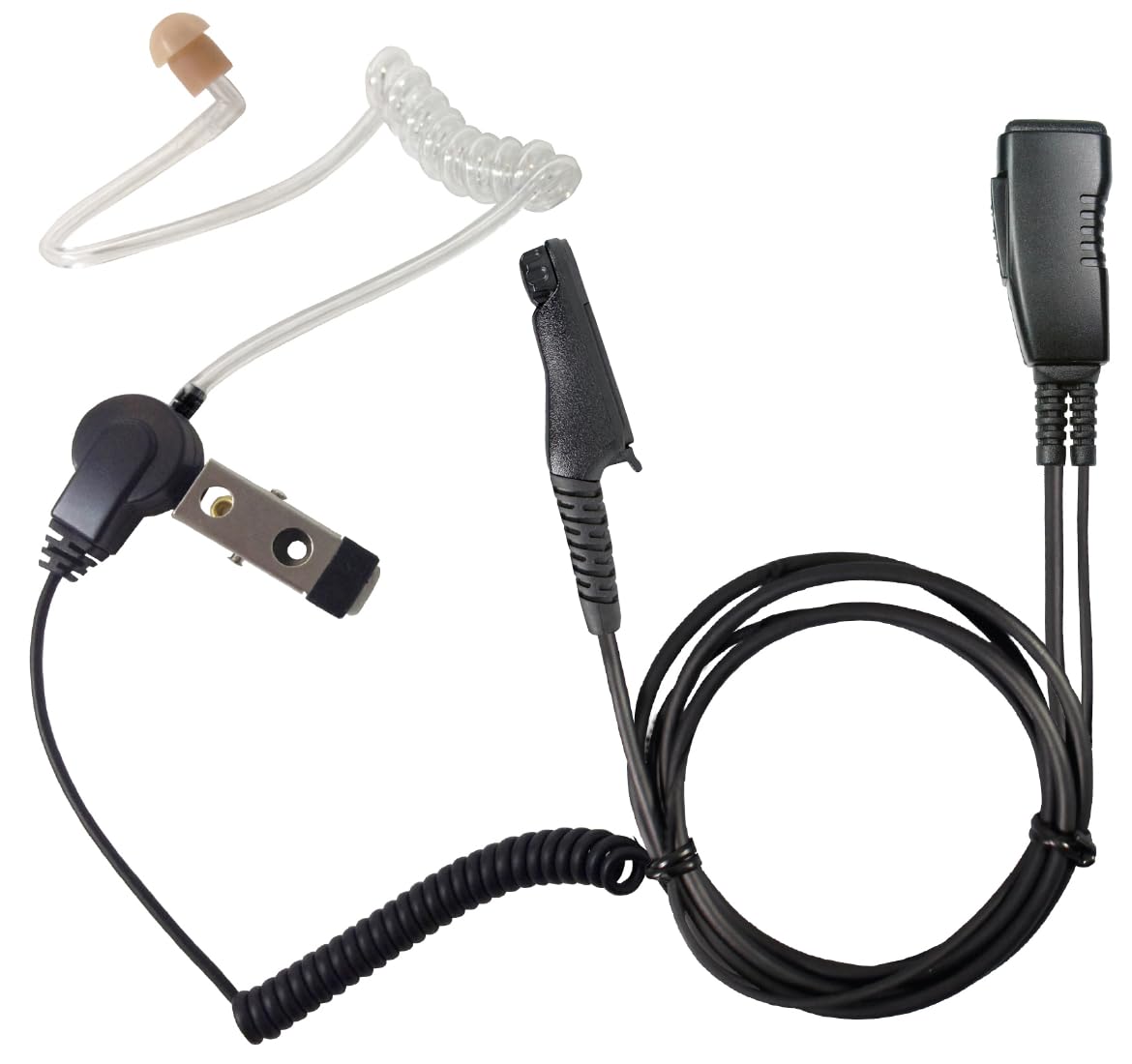 PRYME® LMC-1AT-M20 Commercial Series Lapel Mic Surveillance Style Earphone with M20 Connector - Fits: Moto ION, R7, NXP800, N30, N50 and N70.