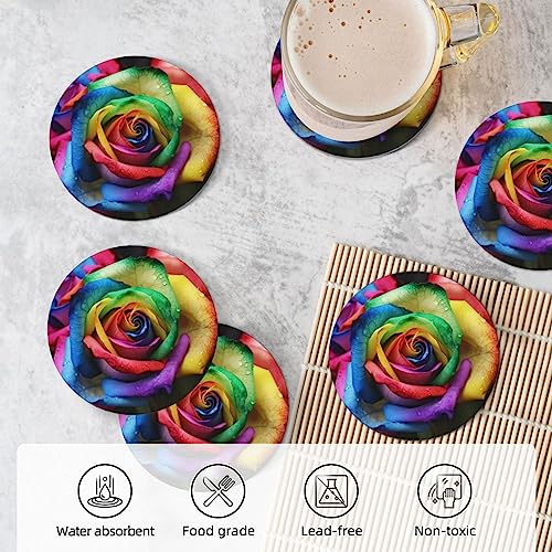 Dessous de verre en céramique pour décoration d'intérieur et table de mariage rose