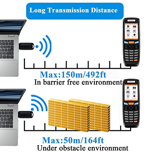 Jrhc S-6606T 2D Wireless Barcode Scanner,Jrhc Portable Inventory Scanner & Data Collector 2.4G Bar Code Reader Long Transmission Distance thumb #5