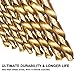 GMTOOLS 99 Pcs Drill Bit Set, 135° Tip Titanium Coated High Speed Steel, Twist Drill Bit Kit for Iron, Aluminum Alloy, Copper, Wood, Plastic, with Hard Storage 1/16