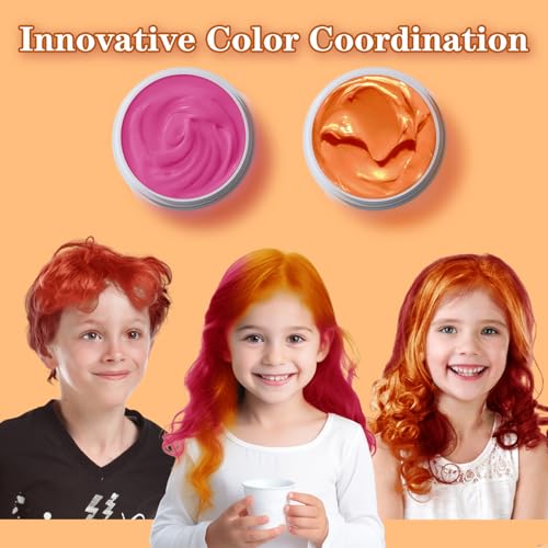 Cera de color temporal para cabello naranja HaiolorPro miniatura 4