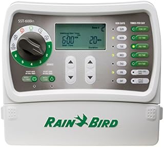 Rain Bird SST600IN Simple-To-Set Indoor Sprinkler/Irrigation System Timer/Controller, 6-Zone/Station (this New/Improved Model Replaces SST600I)
