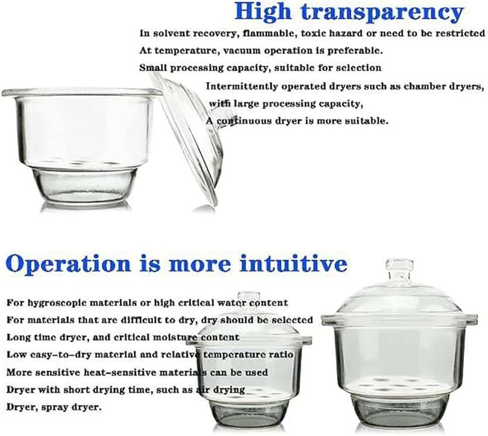 Amazon | 化学乾燥装置用の磁器板ガラスデシケータージャーを備えた Amazon | 化学乾燥装置用の磁器板ガラスデシケータージャーを備えた