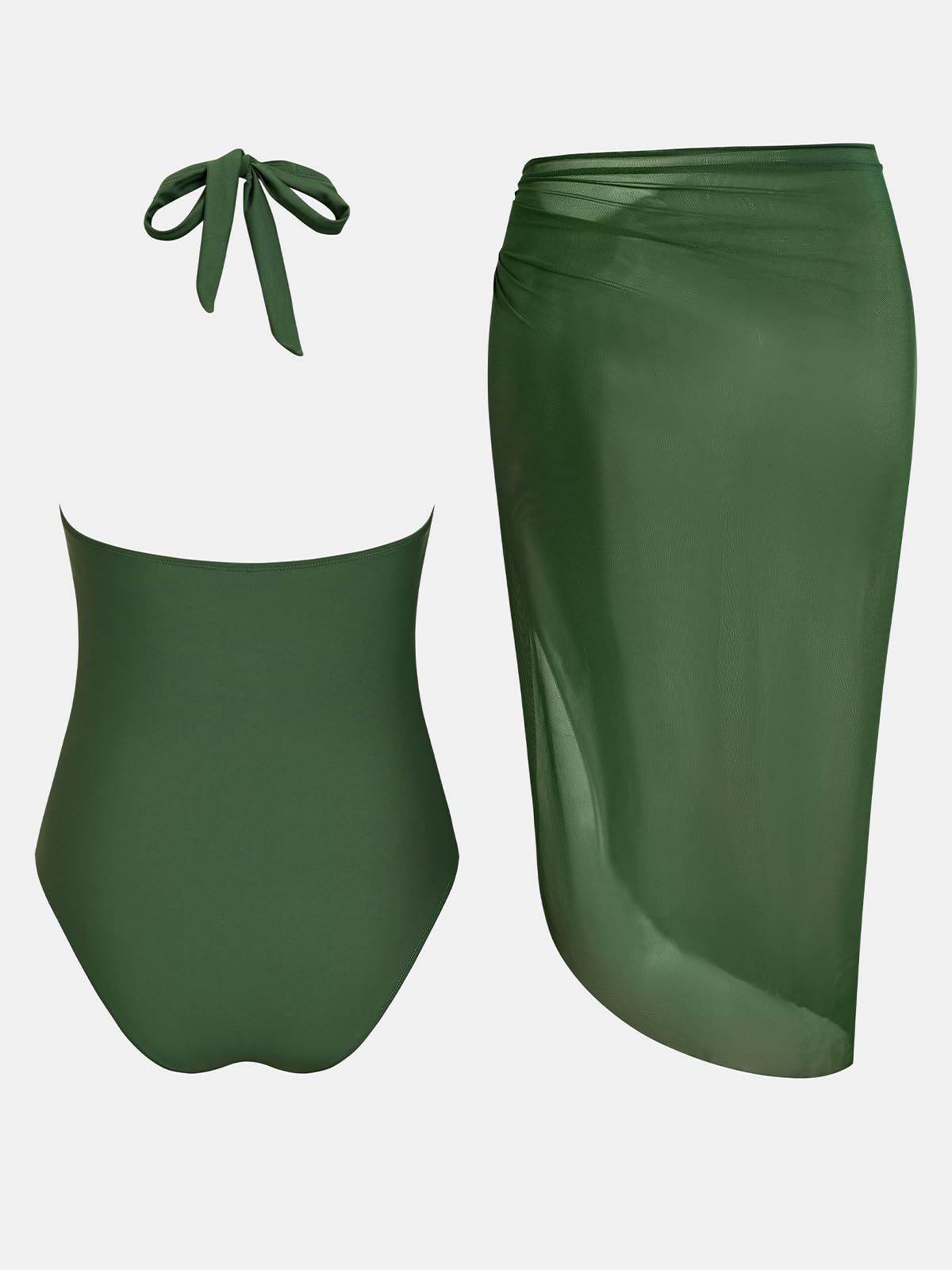 CUPSHE Maillot de bain une pièce dos nu pour femme