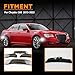ZDEERAOTO White LED Front & Rear Fender Side Marker Lights Kit for Chrysler 300 2015-2024,Smoked & White Lens Side Bumper Marker Lamps,4pcs (White)