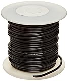 UL1015 Commercial Copper Wire, Bright, Black, 22 AWG, 0.0253