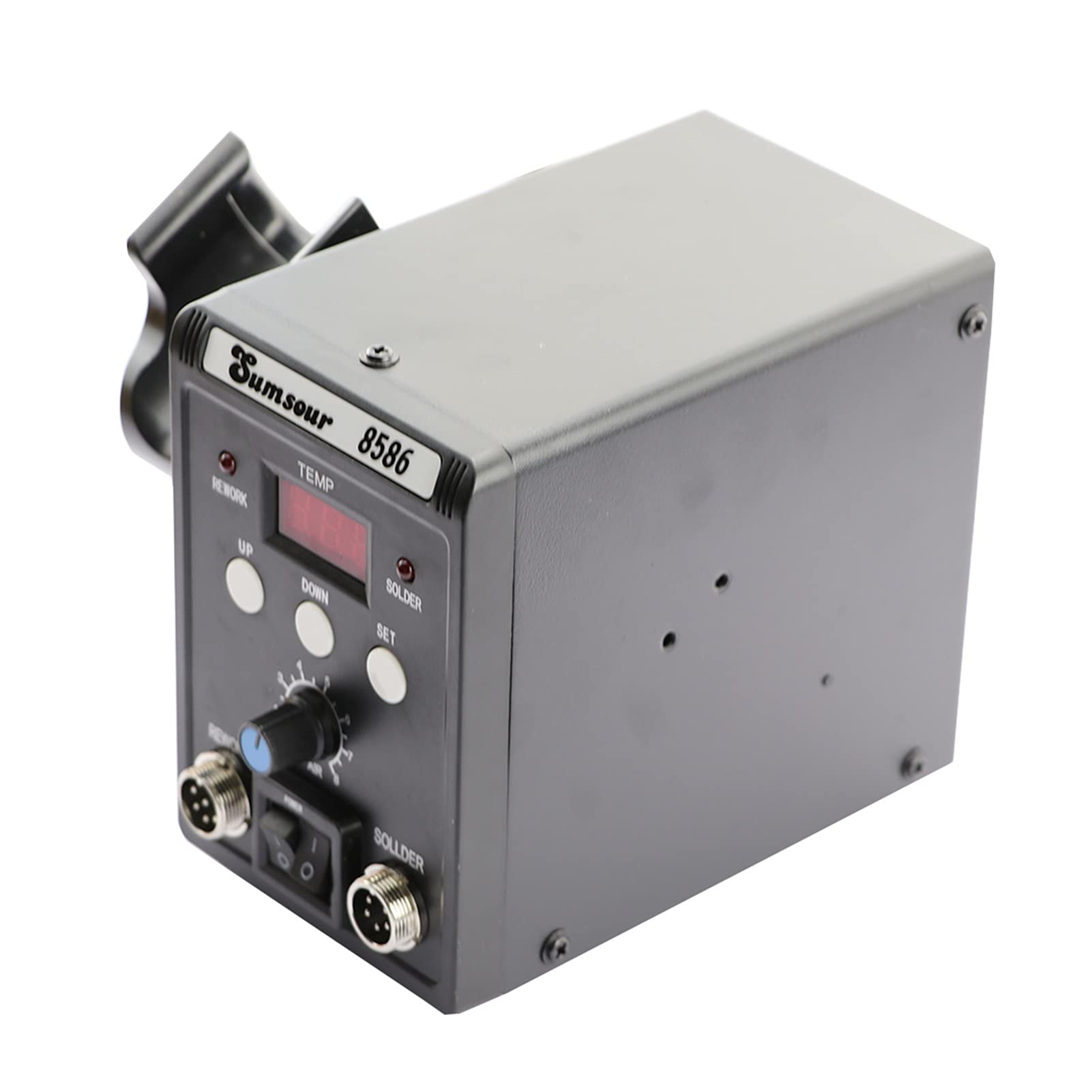 Stacja Lutownicza SMD BGA. Przeróbka Desolding Station Lutowca 8586 11 0V / 220 V 760W ESD Lutownica Hot Air Heat do zestawu narzędzi naprawy spawania(SET-4)