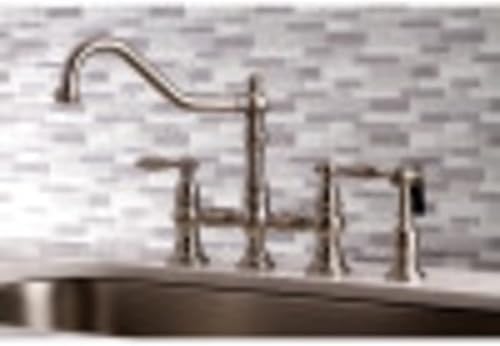 Miniatura 10 de Kingston Brass KS3277ALBS Grifo de cocina con rociador lateral, latón cepillado, 13.06 x 14.06 x 9.44