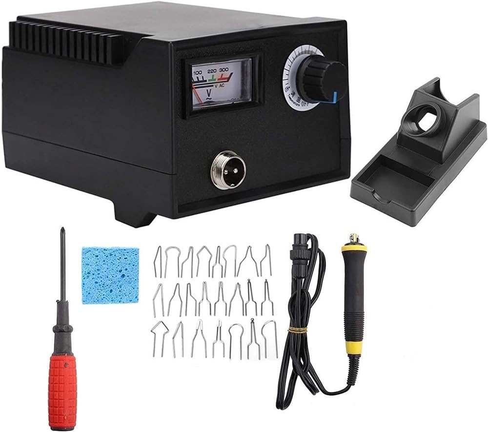 Kit de quema de madera Máquina de pirograbado, herramienta de pluma de soldador eléctrico de temperatura ajustable con 23 puntas de pluma de pirograbado for tallado en madera Soldadura en relieve