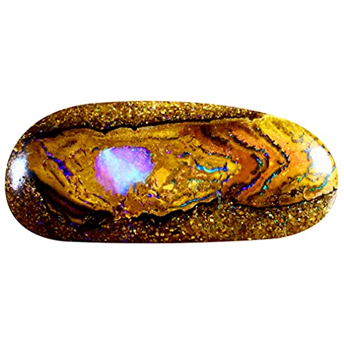 Opale boulder naturelle 14,72 ct aux reflets multicolores intenses de Koroit