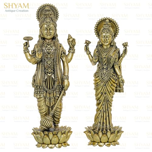 Image of Lord Laxmi-Vishnu statue, Laxmi Narayan idol (SAC010006001025)