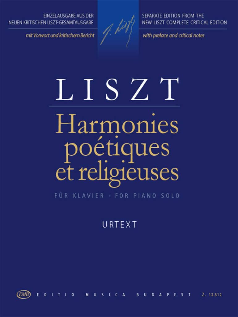 Harmonies poétiques et religieuses New, enlarged edition (Piano)