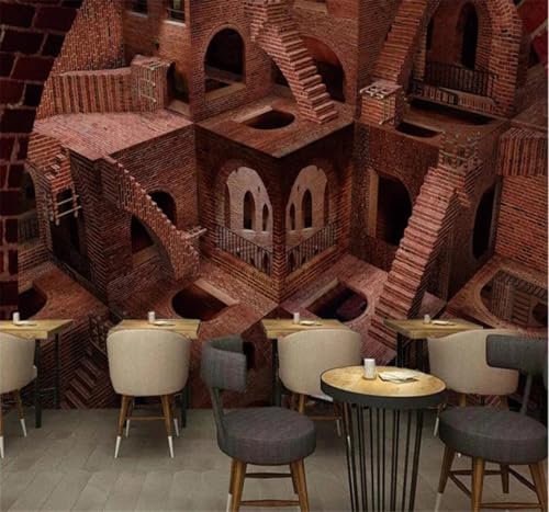 Décoration murale restaurant et bar poster 3D facile à poser - 3