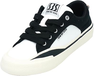 Skateboard Shoes for Unisex-Child with Anti-Slip Trainers Low-top Skate Shoes Pro Models with Shock Absorption Properties