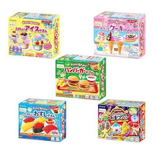 Kracie Pharmaceutical Kracie Foods (Amazon.co.jp Exclusive) Kracie Educational Confectionery Best-selling Assorted 5 Types Total of 5 Pieces