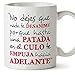 MUGFFINS Taza Original con Mensaje Gracioso - No Dejes Que Nada te desanime - cerámica 350 ml - Tazas con Frases motivacionales en Tono irónico, Reg