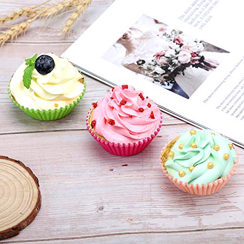 600 Pcs Cupcake Liners Rainbow Standard Paper Baking Cups Cupcake Liners Muffin Baking Cupcake Mold To Use For Pans #TOP3