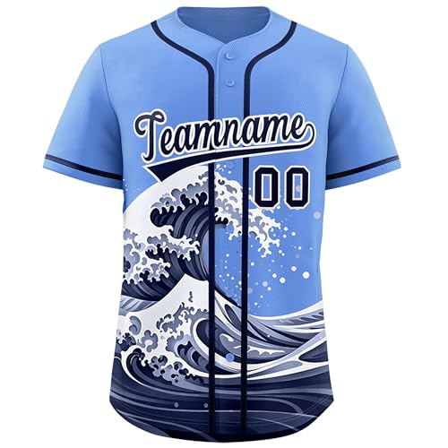 Custom Fashion Baseball Jersey Personalized Printed Stitched Name Number Sports Shirt for Men Women Youth