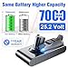 Upgraded 25.2V 7.0Ah Replacement for Dyson V11 V15 lithium Battery【Click-in Version】Compatible with Dyson V11 Outsize Animal Torque Drive 970425-01 970938-01 V15 Detect SV15 SV16 SV17 Vacuum Cleaner
