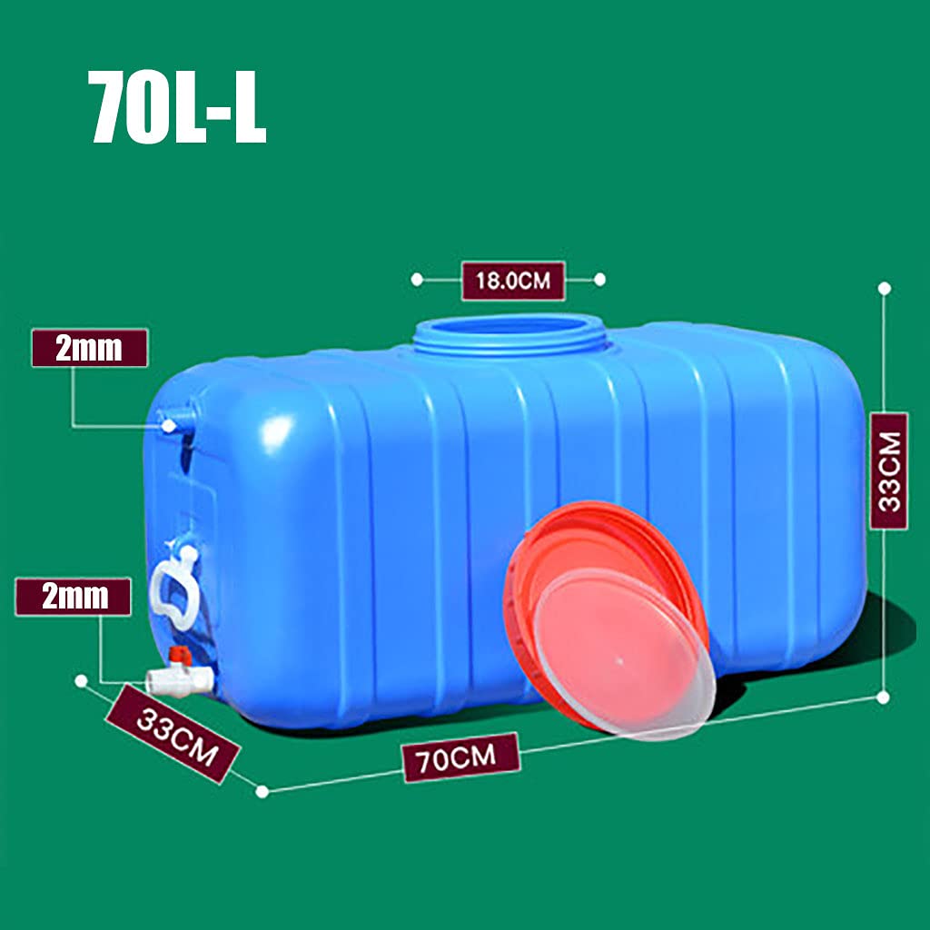 Serbatoio dell'acqua 25L 30L 45L 70L Serbatoio dell'acqua con rubinetto Serbatoi dell'acqua in plastica antigoccia Contenitori dell'acqua da campeggio Contenitori per l'acqua da campeggio Secchio d'