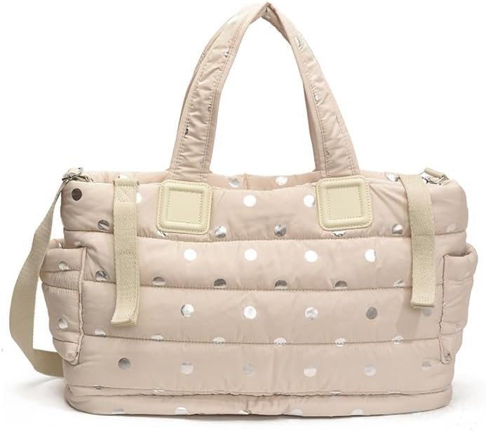 Polka Dot Diaper Bag Tote Quilted Handbag Stroller Organizer Women Outdoor Carryall with Shoulder Strap&Stroller Hook | Polka dot, quilted, hobo, Shoulder Strap, Stroller Hook
