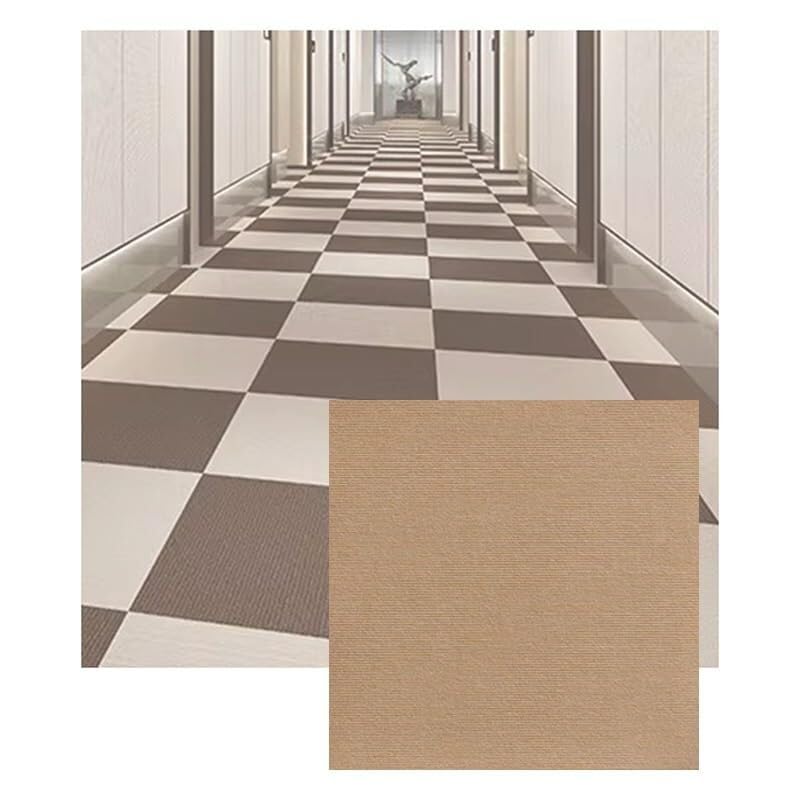 Selbstklebende Teppichfliesen 30x30 & 60x60 cm, Gepolsterte Teppichbodenfliesen zum Abziehen & Aufkleben, Modularer Bodenbelag für Büro Schlafzimmer Wohnzimmer & Gewerbe