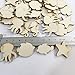 Amosfun 50pcs Unfinished Wood Cutouts Sea Animal Star Fish Shaped Wood Pieces for DIY Art Craft Home Decoration (Random Pattern)