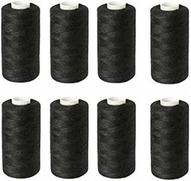 Italo Sewing Thread, Black, Set of 8