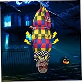 Facile à alimenter: Notre décoration de clown suspendue est alimentée par batterie, nécessitant 3 piles x (pas inclure)..Il offre une puissance et est facilement remplaçable, garantissant un fonctionnement sans tracas.