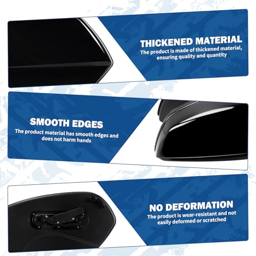 Alforjas duras negras para motocicleta compatibles con Harley Softail Low Rider 2018-2024, con kit de acoplamiento miniatura 4