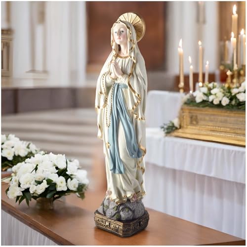 Figura de Nuestra Señora de Lourdes de 15 pulgadas miniatura 1