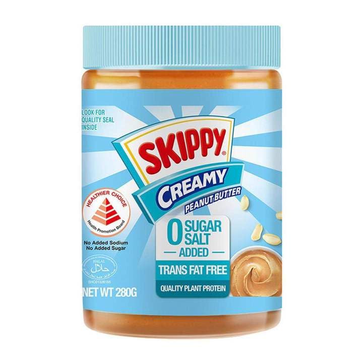 SKIPPY CREAMY NO SALT NO SUGAR ADDED 280G